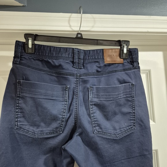 Prana Pants Mens 31x32 Blue Bridger Slim Taper Jean Organic Cotton Work *Flaws - Picture 6 of 15